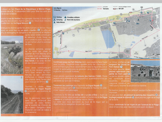 Plan circuit des digues BLERIOT