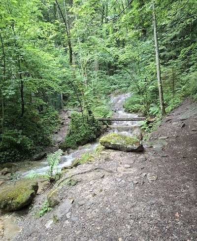 Cascade sur les hauteurs d'Evian